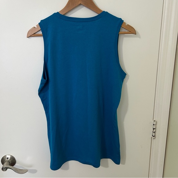 Nike Women's Teal Blue Sleeveless Fit Dry Tank Top Muscle Tee - Picture 3 of 3